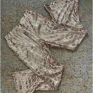 Flare sequined pants… great for concerts!